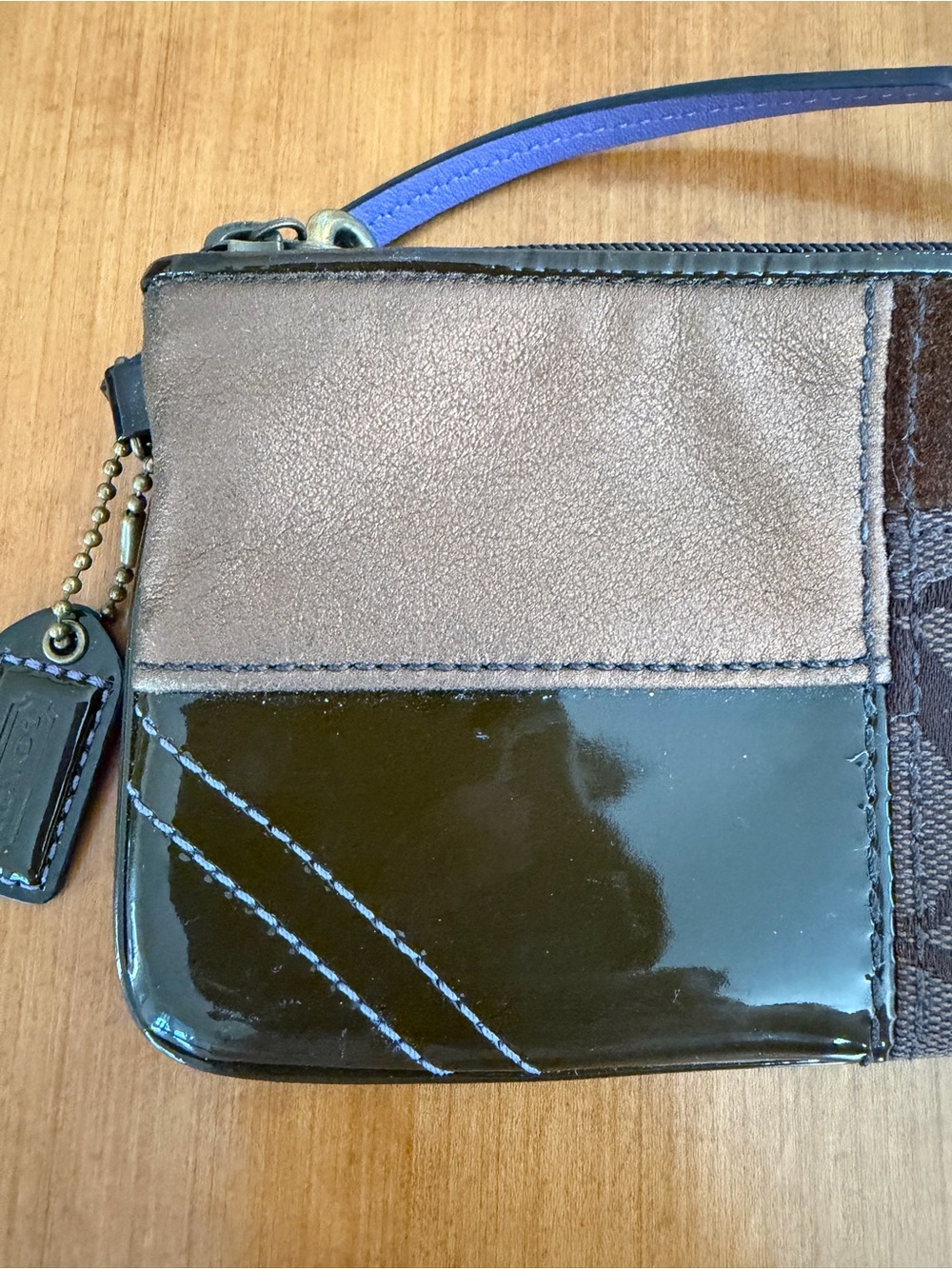 COACH Patchwork Wristlet - Picture 2 of 12